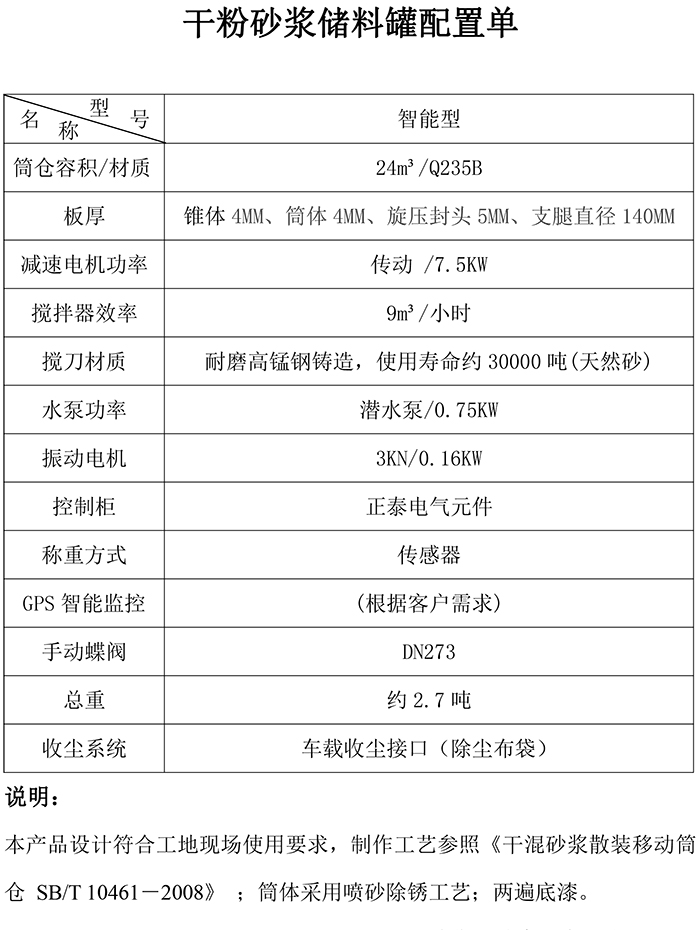 智能型干粉砂漿罐配置-1